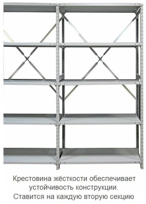 Стеллаж металлический ТСУ 1.2.5-150